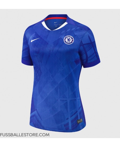 Günstige Chelsea Dario Essugo #14 Heimtrikot Damen 2025-26 Kurzarm Günstige Chelsea Dario Essugo #14 Heimtrikot Damen 2025-26 Kurzarm